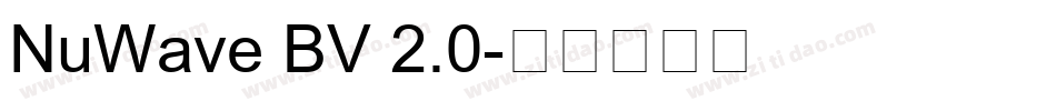 NuWave BV 2.0字体转换